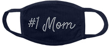 Load image into Gallery viewer, #1 Mom Rhinestone Face Mask gettshirty

