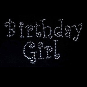 Birthday Girl Iron On Rhinestone Transfer - Curlz GetTShirty