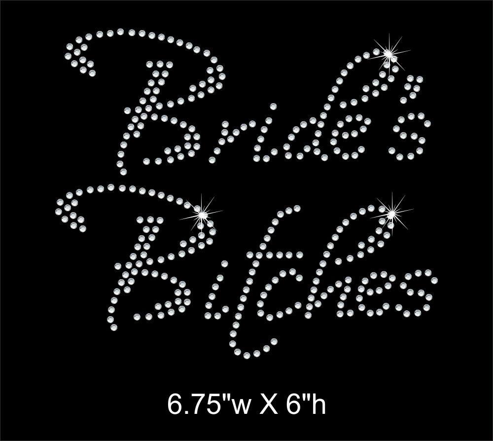 Bride's Bitches / Bachelorette Party Rhinestone Transfer (Bachlorette / wedding/ bridal party) gettshirty