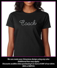 Load image into Gallery viewer, Coach Rhinestone T-Shirt Bling GetTShirty

