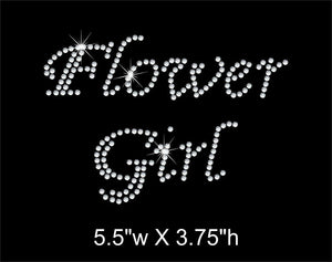 Flower Girl Rhinestone Transfer GetTShirty