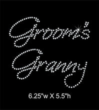 Load image into Gallery viewer, Groom&#39;s Granny Rhinestone Transfer GetTShirty
