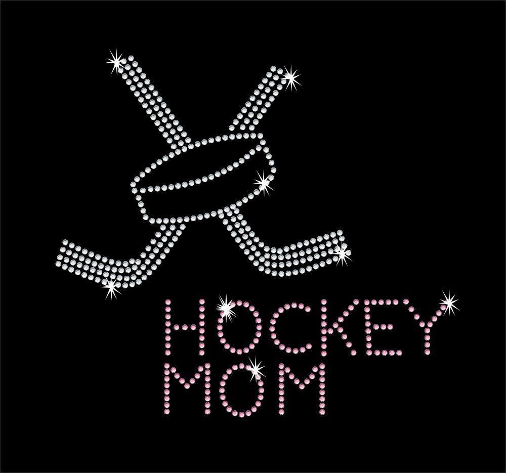 Hockey Mom Sports Rhinestone Transfer - Iron on GetTShirty