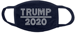 Trump 2020 Presidential Race Rhinestone Face Mask gettshirty