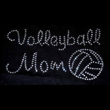 Load image into Gallery viewer, Volleyball Mom Rhinestone Transfer - Iron on GetTShirty
